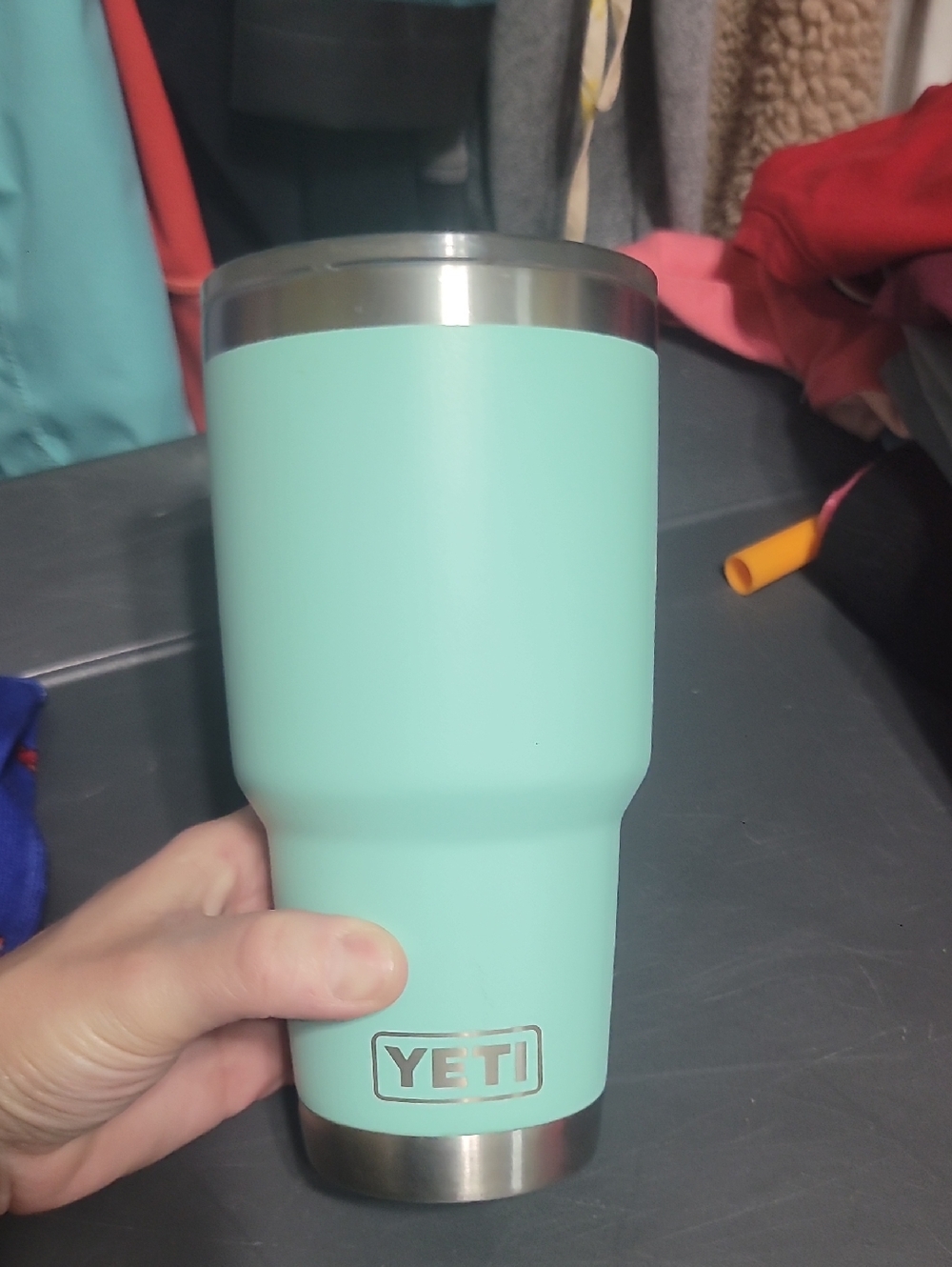 YETI Rambler 30 oz Tumbler in the color Seafoam